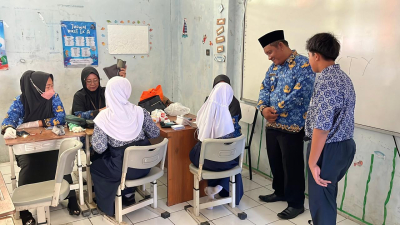 Ratusan Pelajar di Pangandaran Jalani Cek Kesehatan Gratis Jelang Ujian Semester