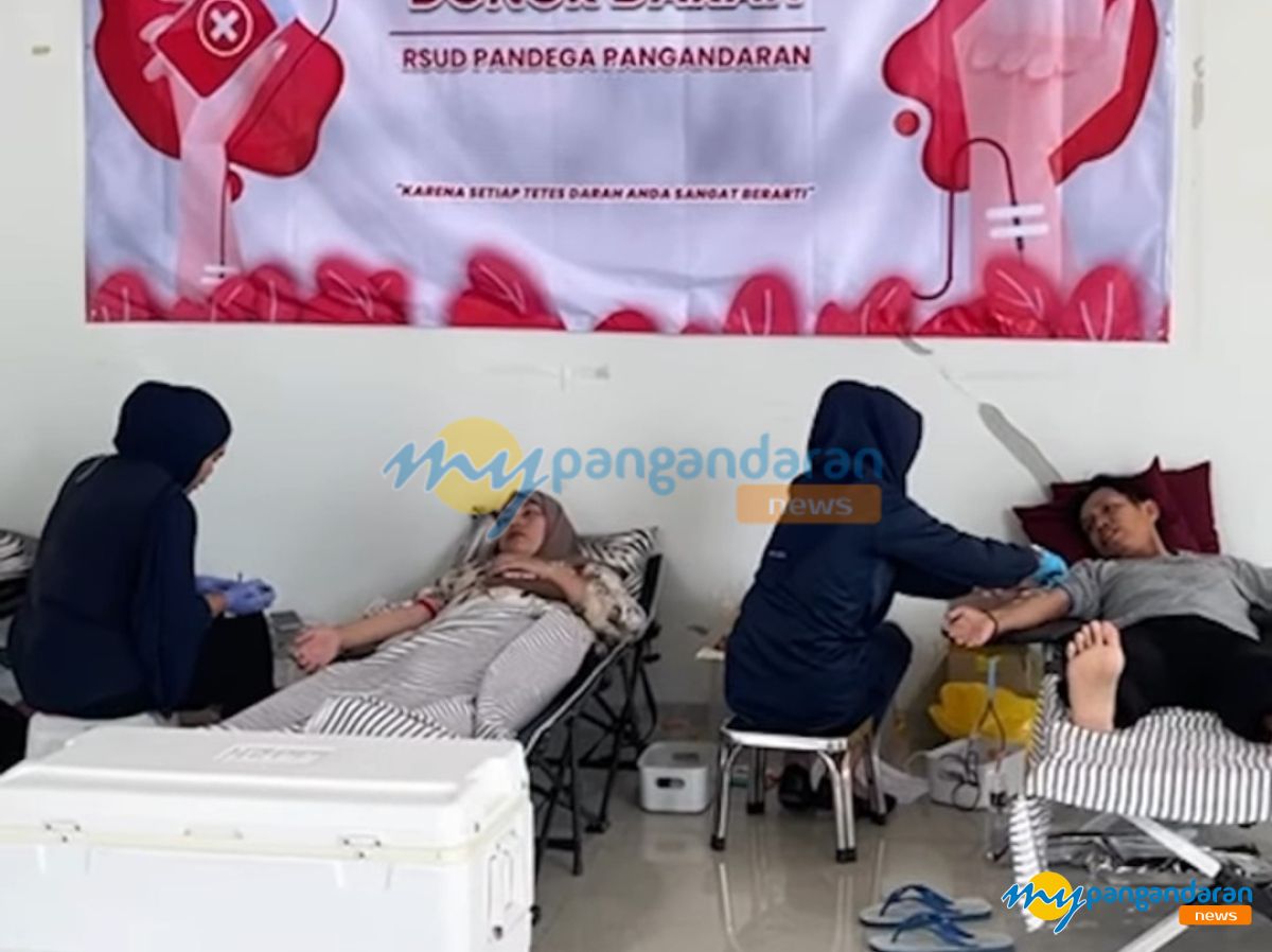 RSUD Pandega Gelar Donor Darah Bersama PMI Pangandaran, Perkuat Stok Darah dan Solidaritas Sosial