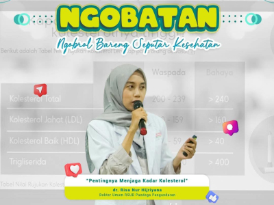 RSUD Pandega Pangandaran Berikan Tips Atasi Kolesterol Jahat, Bisa Ditaklukkan dengan Langkah Ini