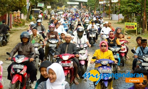 Sambut Ramadhan, Ribuan Warga Pangandaran  Gelar Tarhib Ramadhan