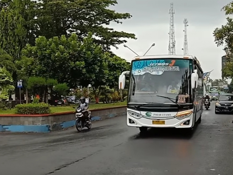 Satlantas Polres Pangandaran Imbau Bus Tak Pakai Klakson Telolet 