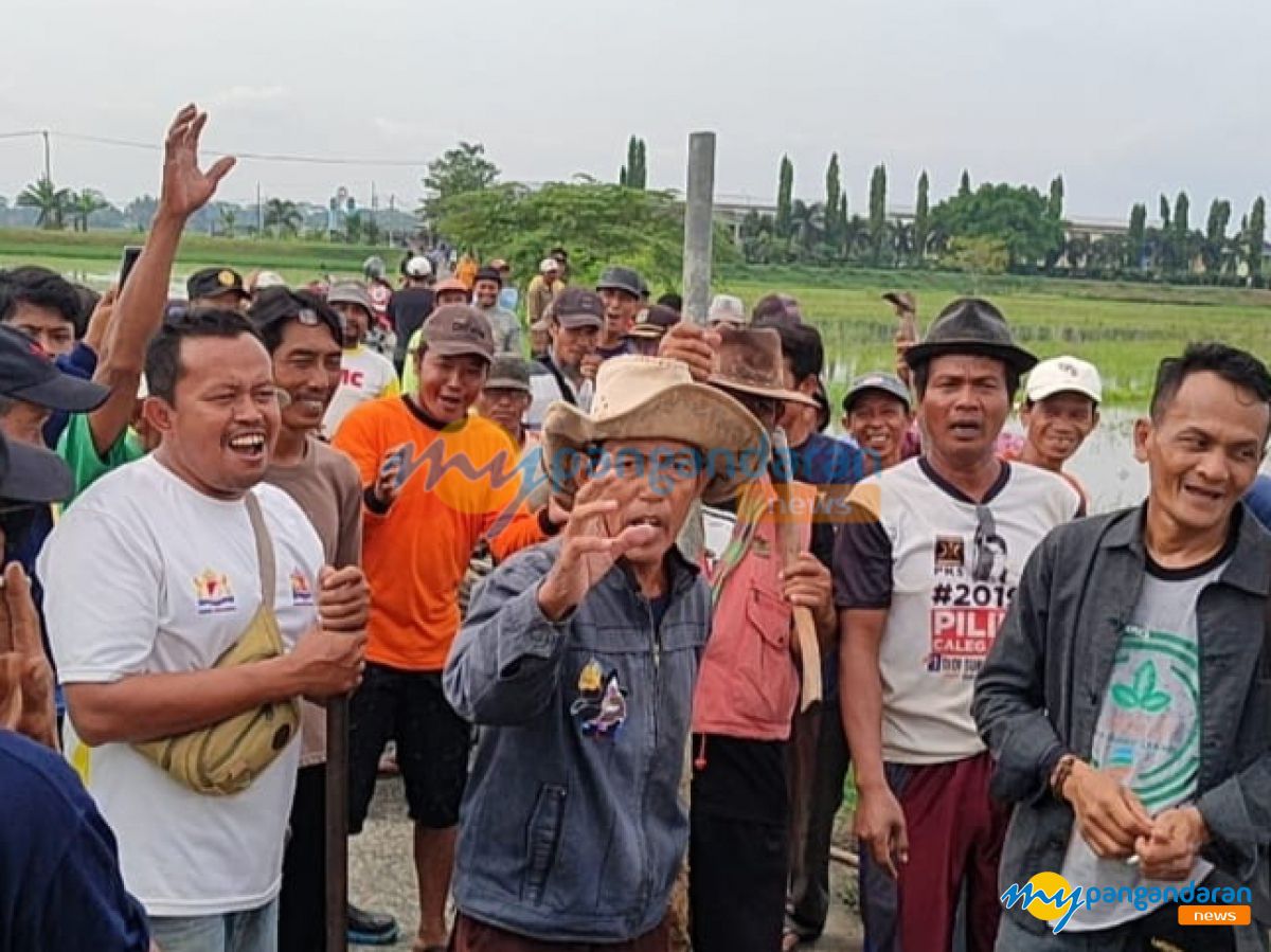 Sawah Terendam Banjir Dua Tahun, Ratusan Petani di Pangandaran Nyaris Jebol Jalan Perbatasan