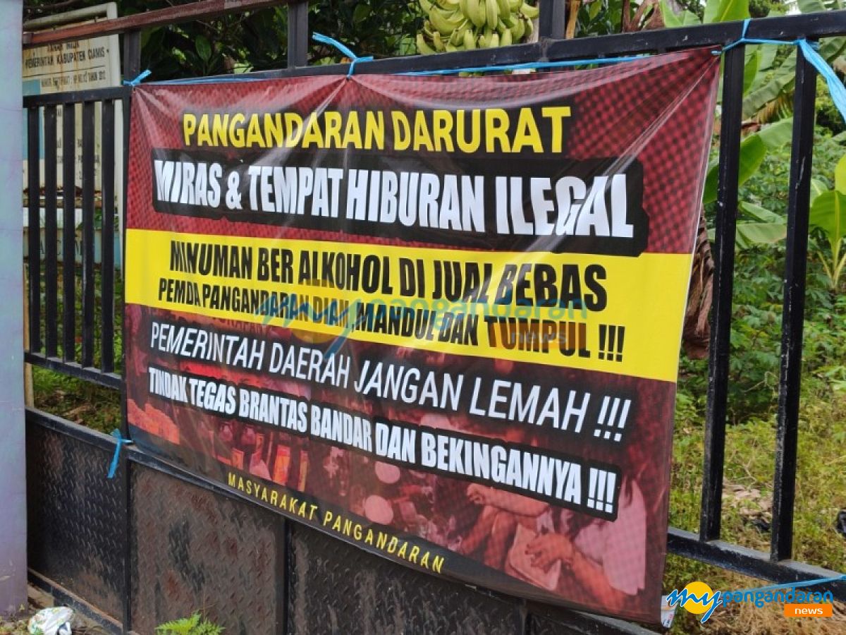 Spanduk “Pangandaran Darurat Miras” Bermunculan, FUI Desak Pemda Tegakkan Perda Minol