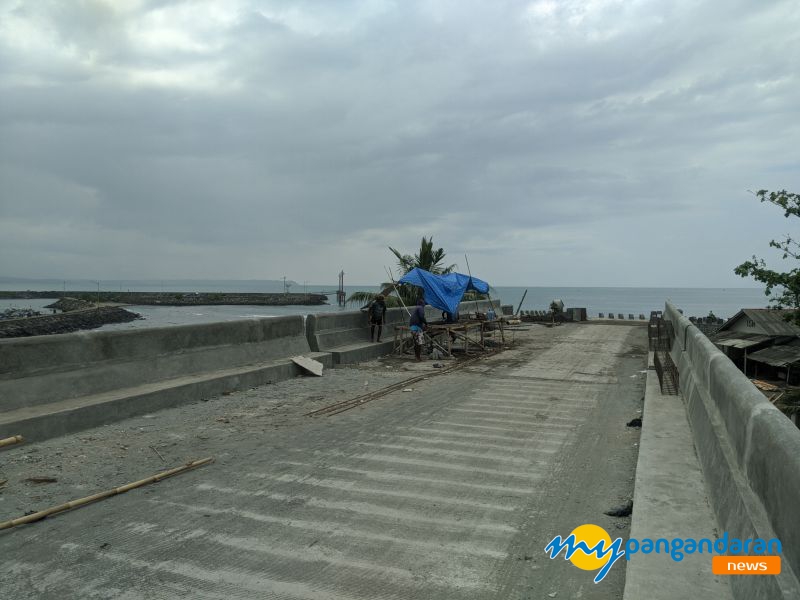 Sudah Dapat Dilalui Inilah Potret Jembatan Penghubung Piamari dan Pantai Timur Pangandaran 