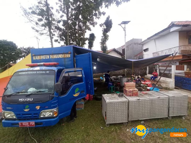 Tagana Kabupaten Pangandaran Buat Dapur Umum Untuk Korban Gempa Cianjur