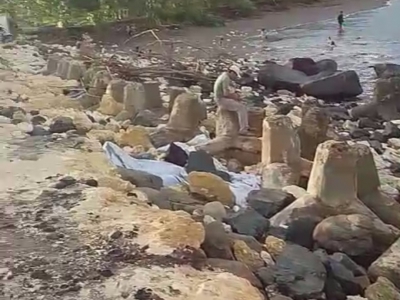 Tanggul Muara Bojongsalawe Pangandaran Rusak, Bahayakan Nelayan