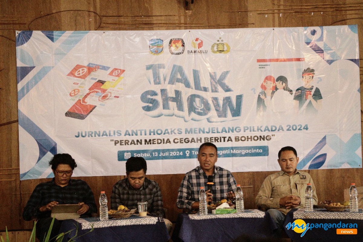 Tangkal Hoaks Jelang Pilkada 2024, Jurnalis Pangandaran Gelar Talk Show