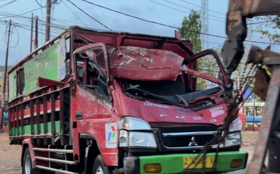 Truk LPG Vs Ayla di Jalur Pangandaran-Cijulang, Lima Orang Dilarikan ke Rumah Sakit