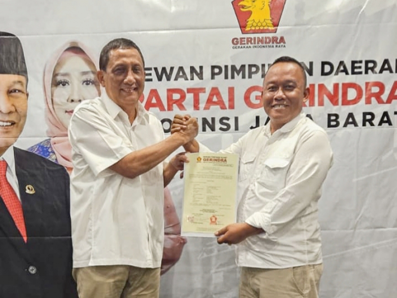 Ujang Endin Indrawan Resmi Menerima B1 KWK Berpasangan dengan Dadang Solihat di Pilkada 2024