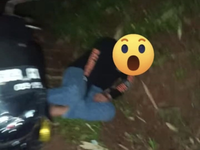 Viral di Medsos, Pria Tergeletak di Pinggir Jalan Diduga Oknum Polisi