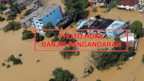 Viral Photo Hoax Warnai Banjir di Sejumlah Wilayah  di Pangandaran