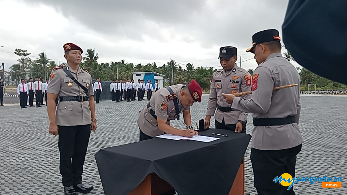 Wakapolres dan Kasatreskrim Pangandaran Berganti, Sejumlah Personel Polres Dimutasi