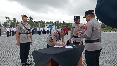 Wakapolres dan Kasatreskrim Pangandaran Berganti, Sejumlah Personel Polres Dimutasi